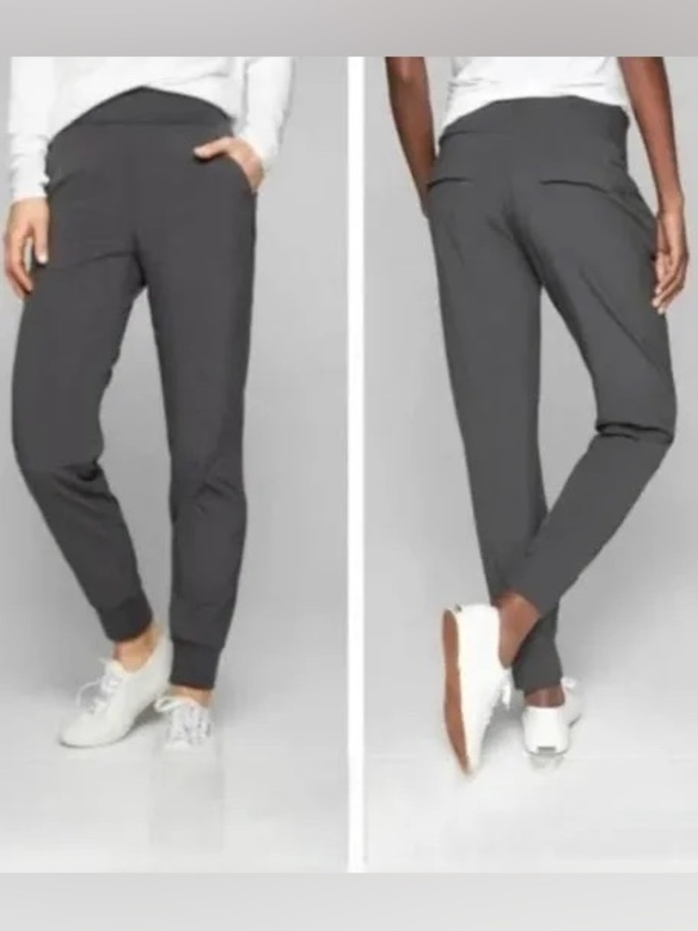 NWOT LAVENDER-GREY Athleta Soho Joggers Size 14